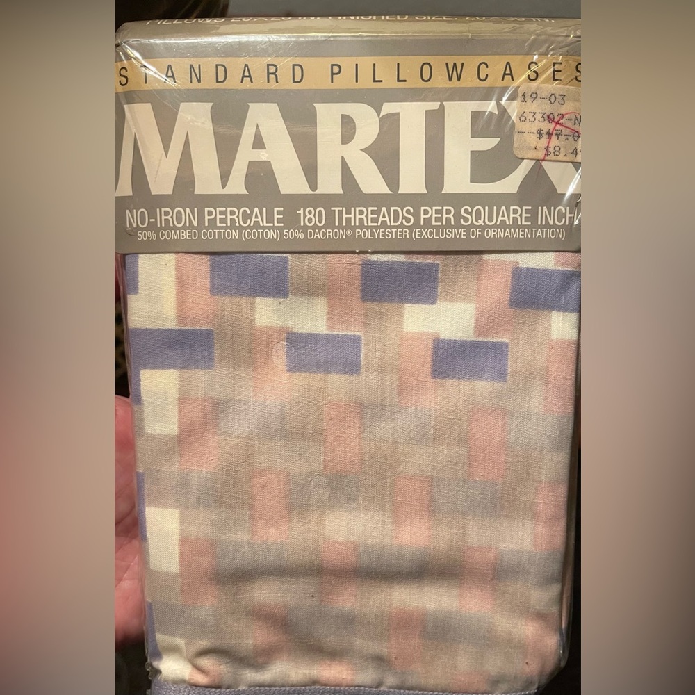 NIP Vintage Martex Standard Pillowcases